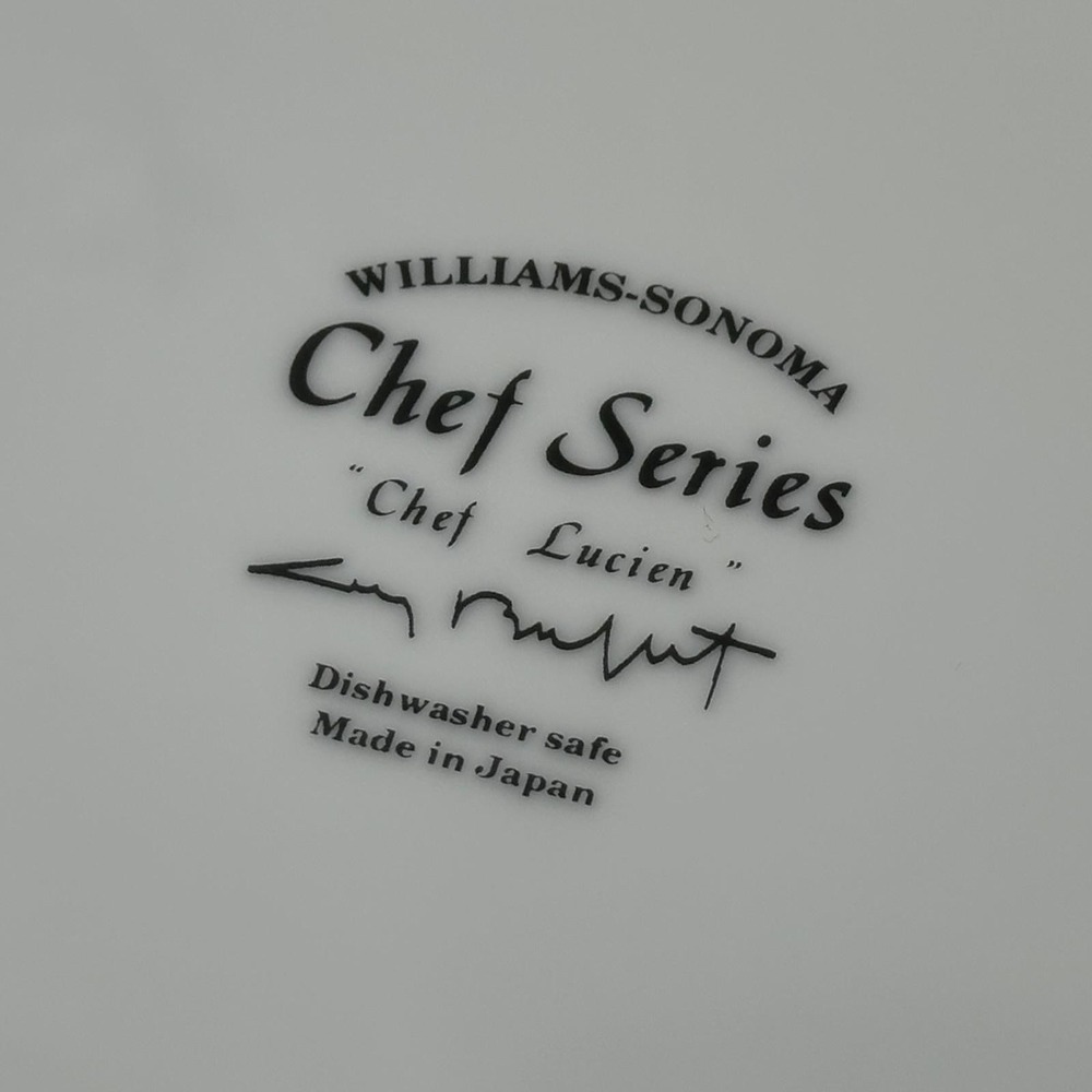 Williams Sonoma Chef Series Dinner Plates Set of 4 Japan Bistro Chef Porcelain‎ - Picture 9 of 12